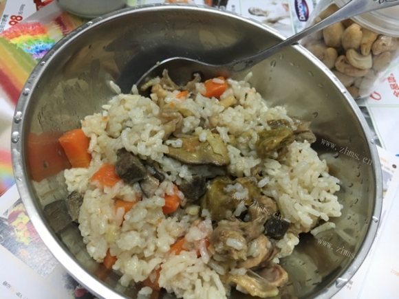 干贝萝卜嫩鸡饭
