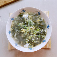 清淡的紫菜蛋花汤做法图解6)