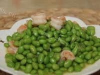 家常菜毛豆炒虾仁