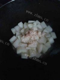 家常菜虾皮烧冬瓜做法图解4)
