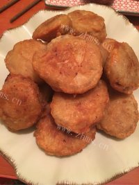 美味营养的炸藕盒做法图解9)