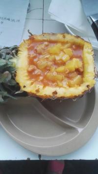 美味的菠萝鸡球