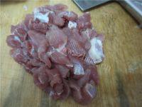 DIY黄瓜炒肉片做法图解3)