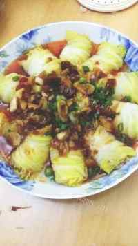美味的娃娃菜肉卷做法图解5)