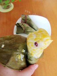 美味锥子型素粽子做法图解8)