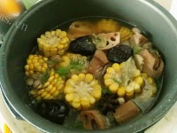 浓香脊骨炖藕做法图解5)