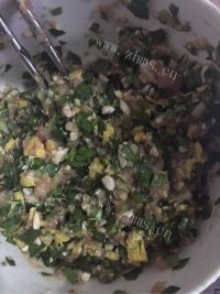 香飘十里的韭菜饼做法图解4)
