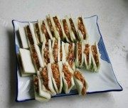 鱼香茄盒做法图解3)
