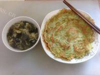 自己做的西葫芦蛋饼