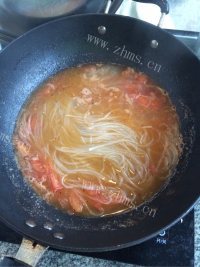 家常西红柿鸡蛋红薯粉做法图解9)