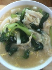 好吃的青菜年糕饭汤做法图解6)
