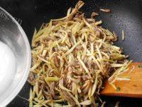 家常菜茭白炒肉丝