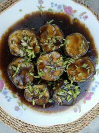 家常菜蒸茄盒
