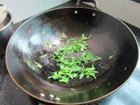 青菜炒饭自制做法图解9)