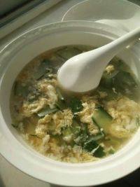 家常菜黄瓜鸡蛋汤