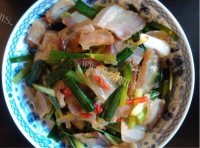 美味的蒜苗炒腊肉做法图解9)