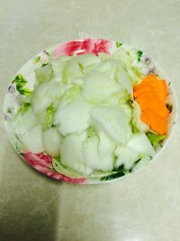 家常菜素炒白菜做法图解4)