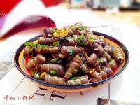美味的香辣锥螺
