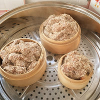 美味的红薯粉蒸肉做法图解11)