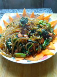 美味菠菜粉条做法图解15)