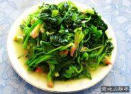 爽口的清炒菠菜做法图解7)