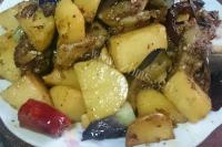 色香味美的麻辣茄子炖土豆做法图解6)