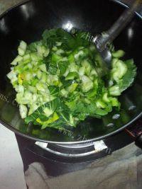 家常菜青菜粉丝做法图解3)