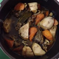 电压力锅红焖羊肉做法图解6)