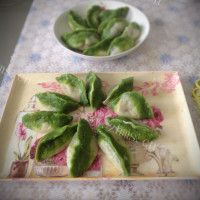 美味的翡翠白菜水饺