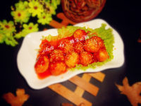 美味的茄汁鹌鹑蛋