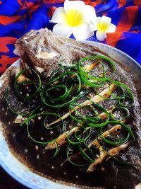 家常菜清蒸多宝鱼
