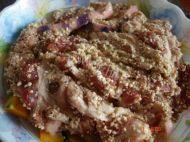 家常菜南瓜粉蒸肉做法图解4)