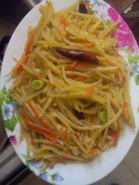 家常菜树椒土豆丝