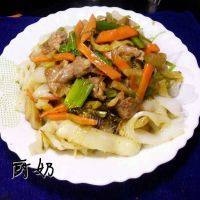 自己做的炒河粉