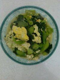 DIY-青菜鸡蛋面做法图解5)