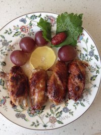 口感饱满的柠香鸡翅