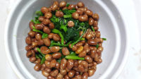 垂涎欲滴的陈醋菠菜花生米做法图解9)