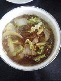 家常菜白菜炖粉条