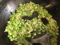 美味可口的榄菜肉沫四季豆的做法图解八