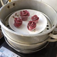 自制玫瑰馒头做法图解11)
