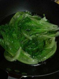 家常菜蒜香蚝油生菜做法图解5)