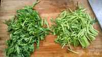 家常菜蒜香茼蒿做法图解2)