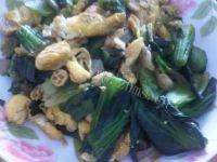 诱人的油菜炒鸡蛋