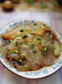 凉拌葱油海蜇头做法图解15)