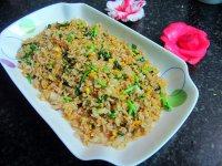 青菜炒饭自制