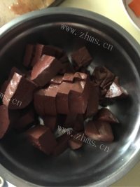 家常红烧猪血菠菜做法图解1)