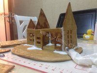 DIY圣诞姜饼屋做法图解5)
