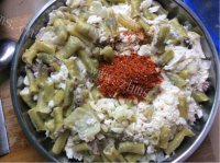 美味的豆角蒸菜做法图解13)