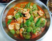 色香味俱全的虾仁炒丝瓜做法图解9)