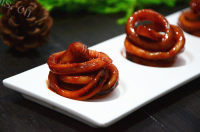美味的香辣鱿鱼圈